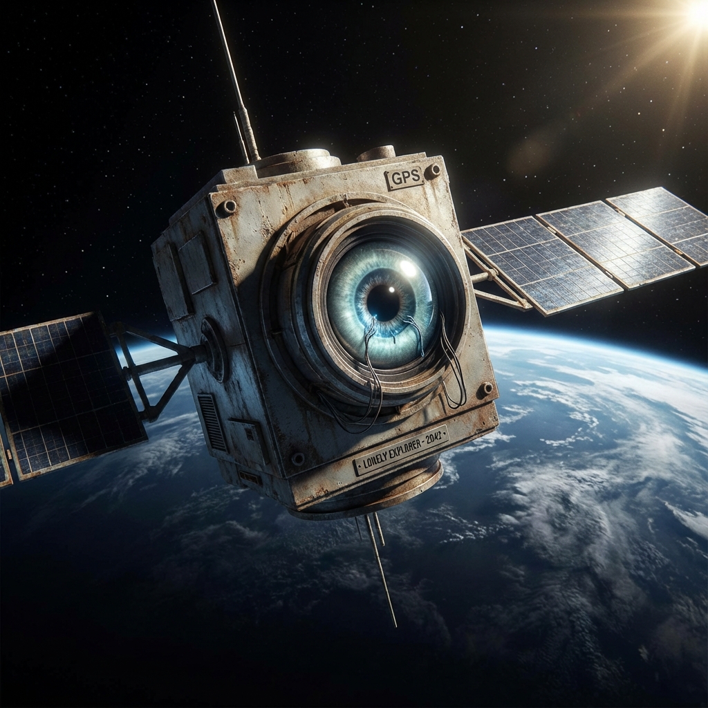 Sad GPS Satellite Looking Down